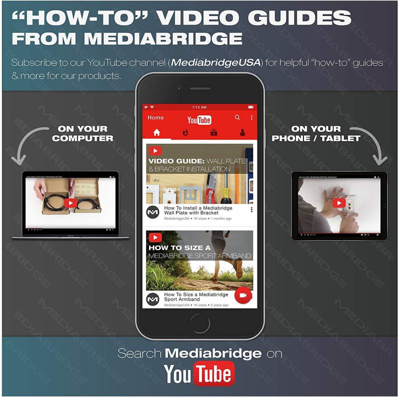 Mediabridge Speaker Wall Plate w/ Binding Posts (4 Pair) - LIMITED TIME OFFER: FREE Low Voltage Metal Mounting Bracket (1-Gang) Binding Post 2-Piece Inset Wall Plate for 2 Speakers (Part# WP1-BPX4 )