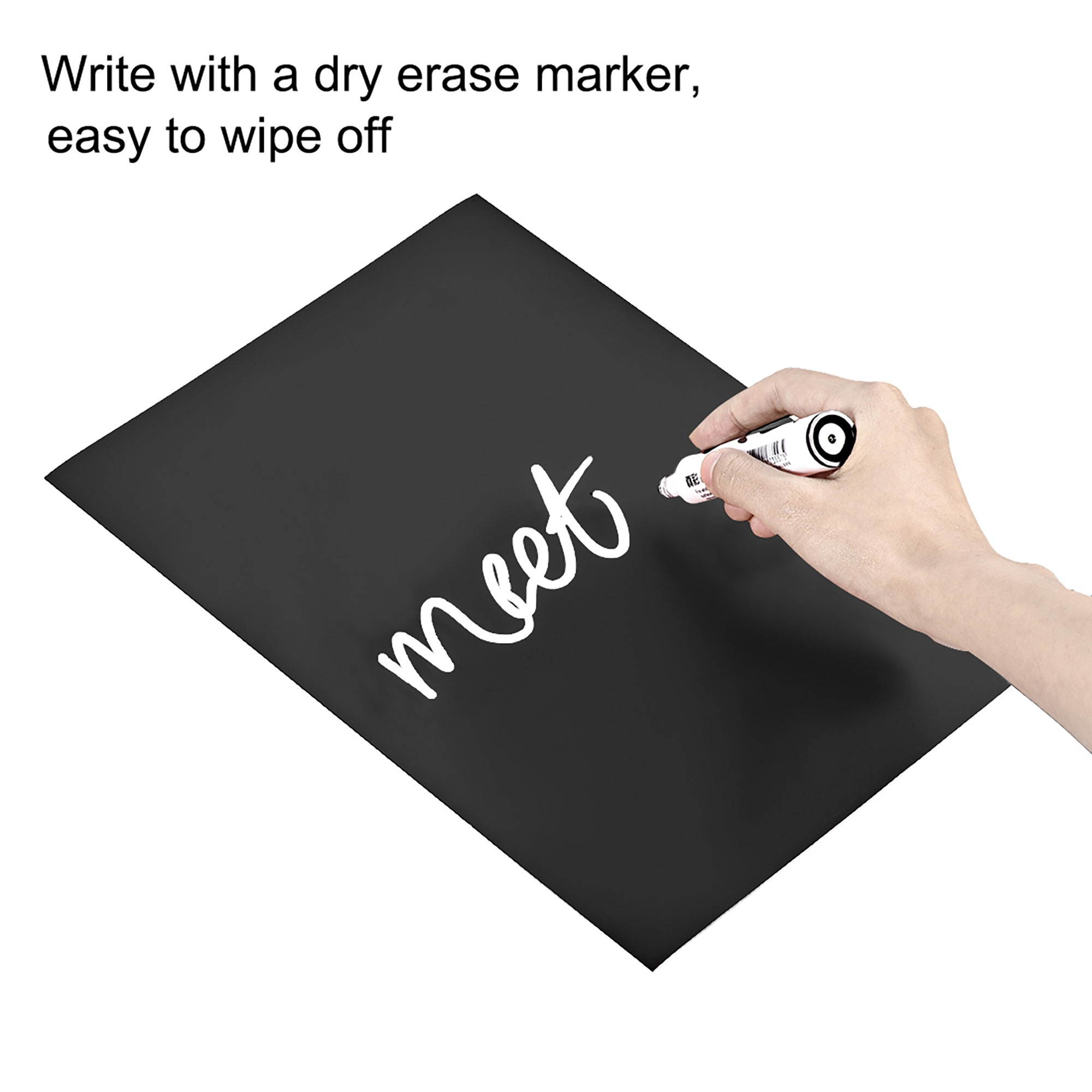 A4 Plain Magnet Sheets for Crafts or Applying Adhesive Items 78 Mil Black