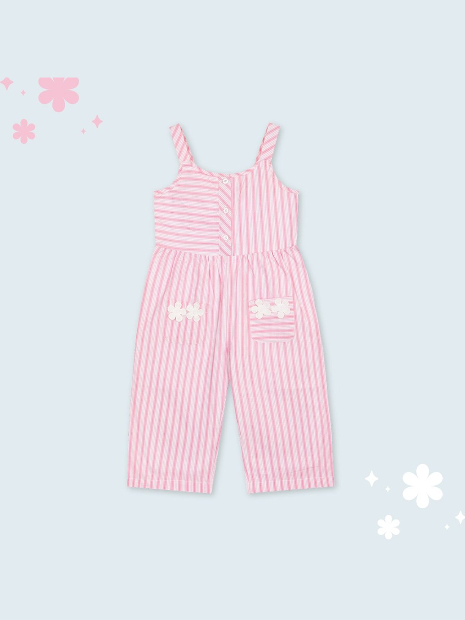 Budding Bees Kids Multicolor Printed Jumpsuit