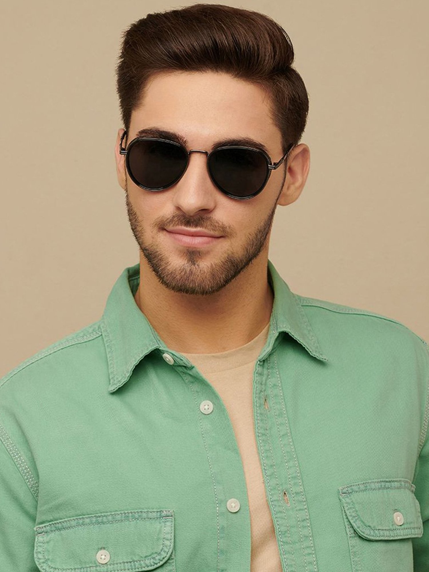 Vincent Chase by Lenskart VC S13835 Grey Polarized Aviator