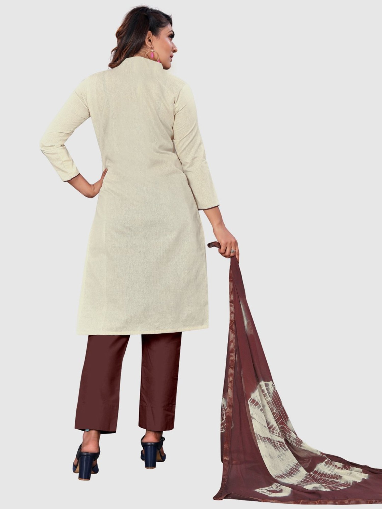 Salwar Studio Red Embroidered Blouse