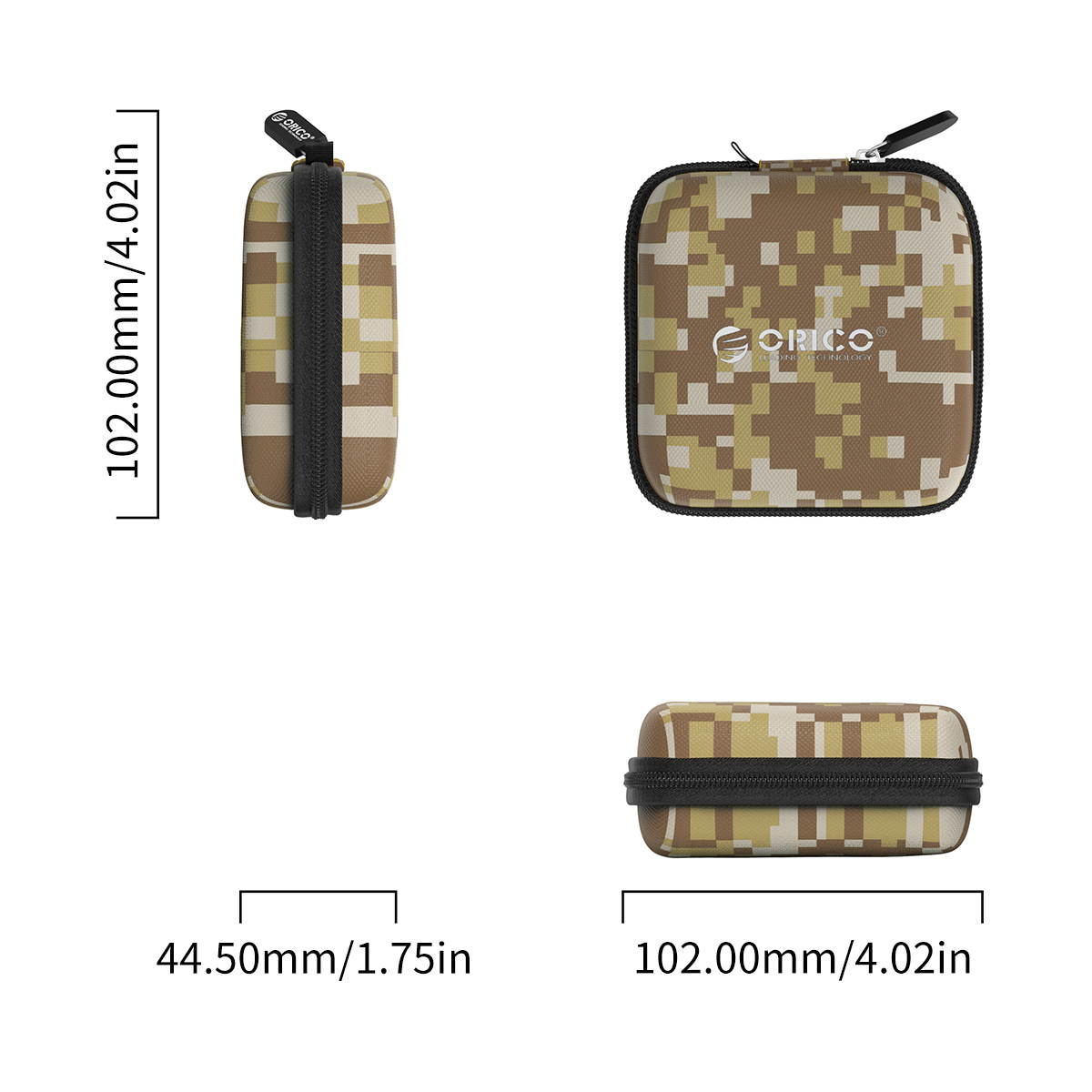 ORICO Mini Accessories Storage Bag For Earphone Headphone Charger Cable Organize Anti-Shock, Waterproof/Underwater, Water-Resistant  PH-EH1