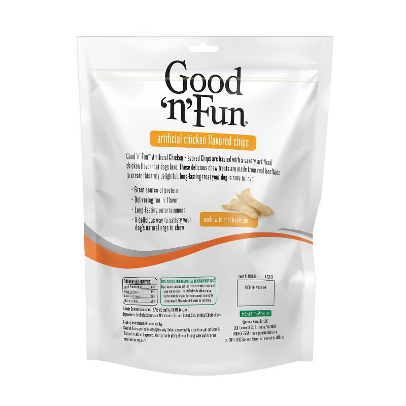 Good 'n' Fun Chicken Chips Rawhide Dog Treats - 4oz