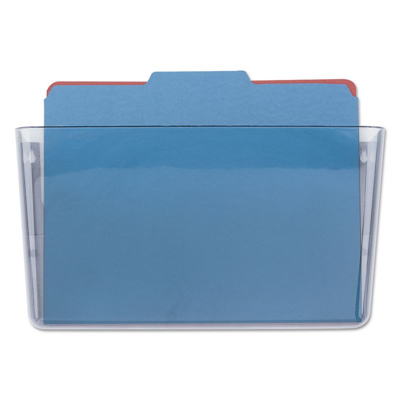 Universal Add-on Pocket for Wall File, Letter, Clear