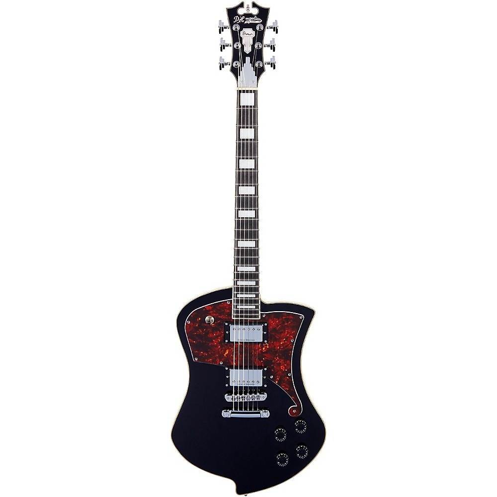 D'Angelico Premier Series Ludlow Electric Guitar with Stopbar Tailpiece Black