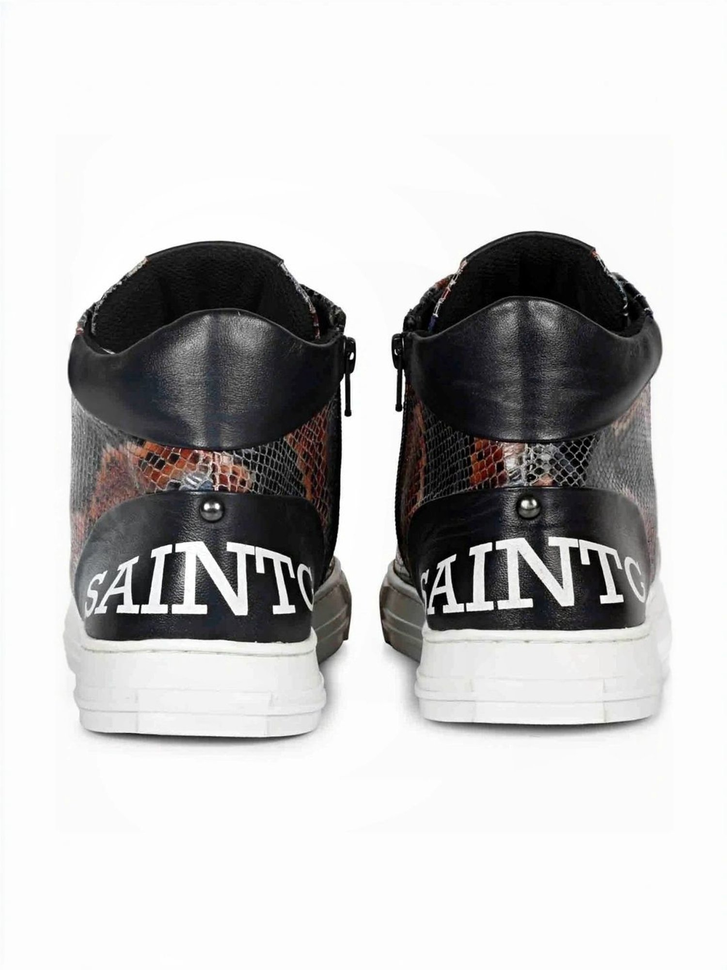 Saint G Men's Devon Blue Ankle High Sneakers