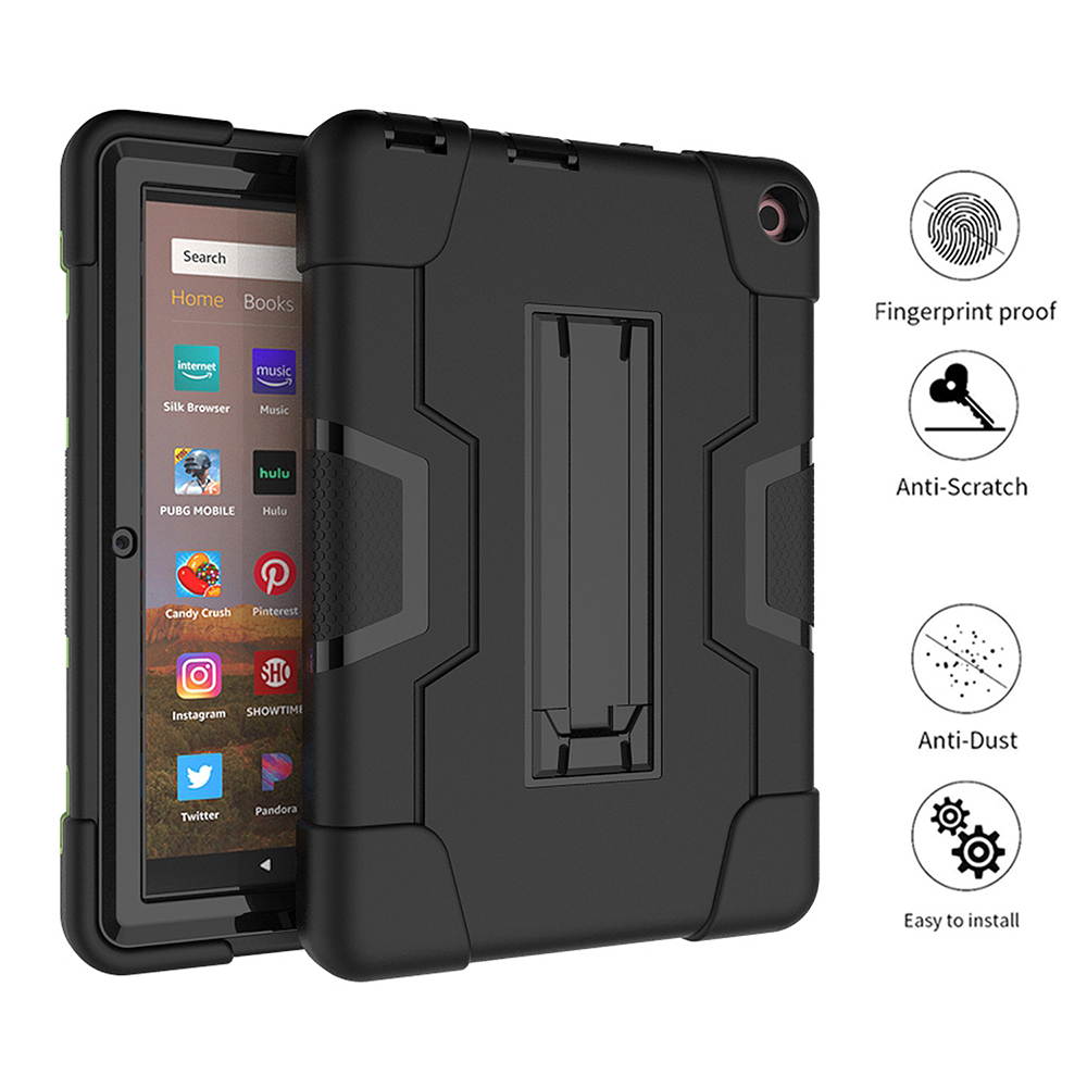 Mignova for Amazon Fire HD 8 2020 Case, Fire HD 8 Plus Case Heavy Duty Drop-Proof Shock-Proof Rugged Hybrid Case with Kickstand for Amazon Fire HD 8 2020 / Fire HD 8 Plus Tablet 10th Gen 2020