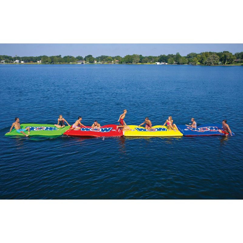 Wow Sports Floating Rectangular 6 x 10 Foot Water Walkway with Connecting System