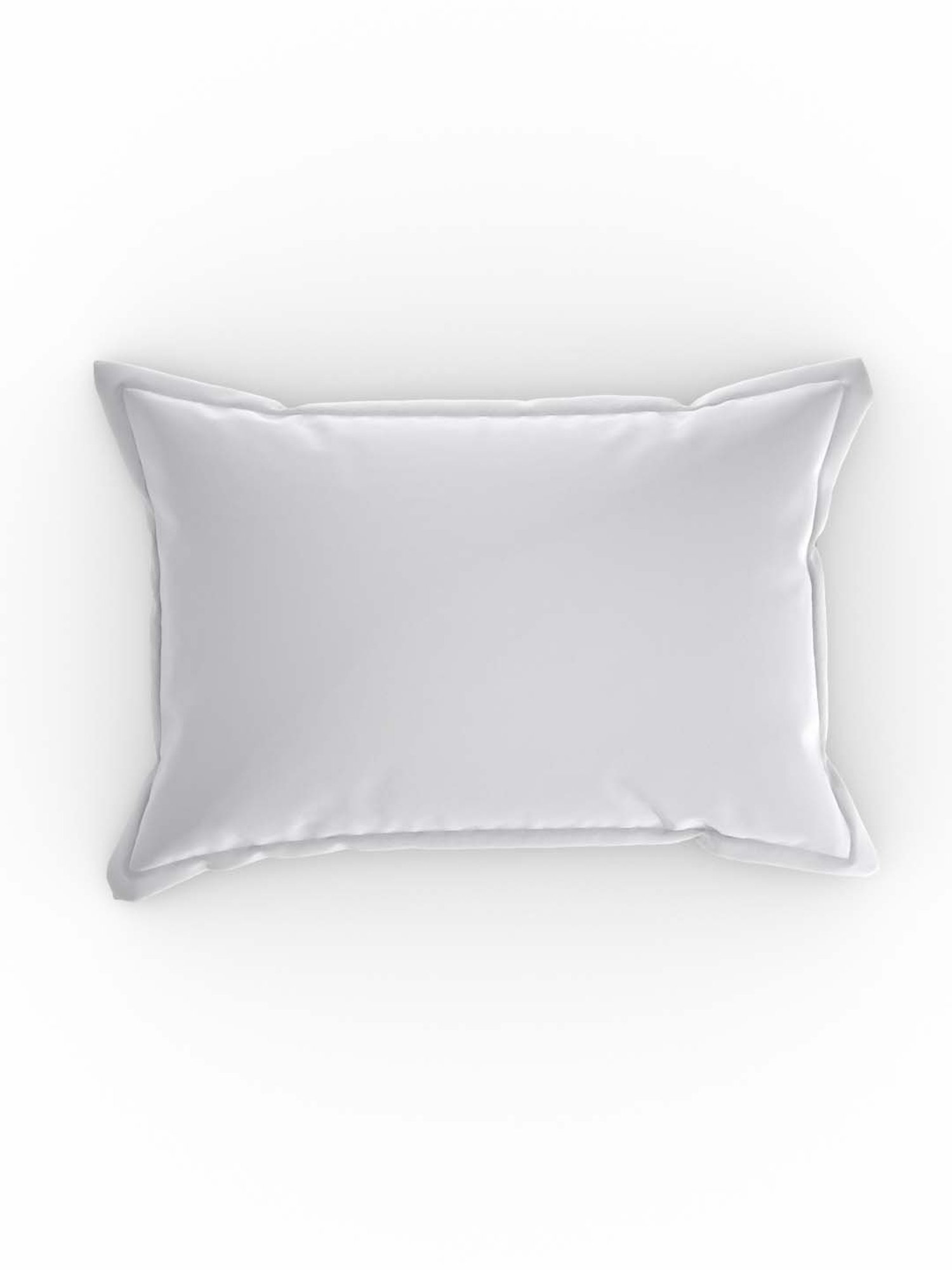 Pizuna 100% Cotton 400 TC Pillow Cover, Standard, White, 2 Pieces
