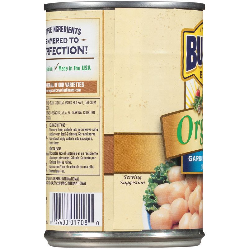 Bush's Organic Garbanzo Beans - 15oz