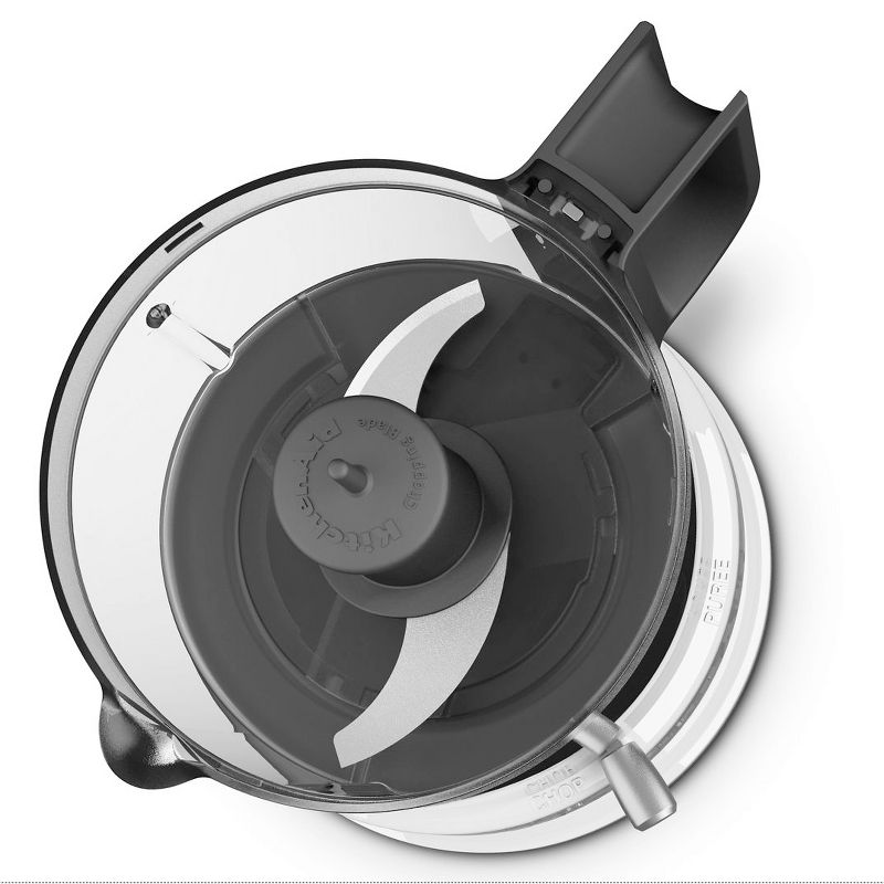 KitchenAid 2 Speed Pulsing Meal Prep Compact Mini Food Processor Chopper with 3.5 Cup Working Bowl, White (Certified Refurbished)