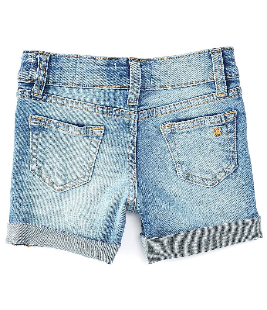 Jessica Simpson Little Girls 4-6X Roll-Cuff Denim Shorts