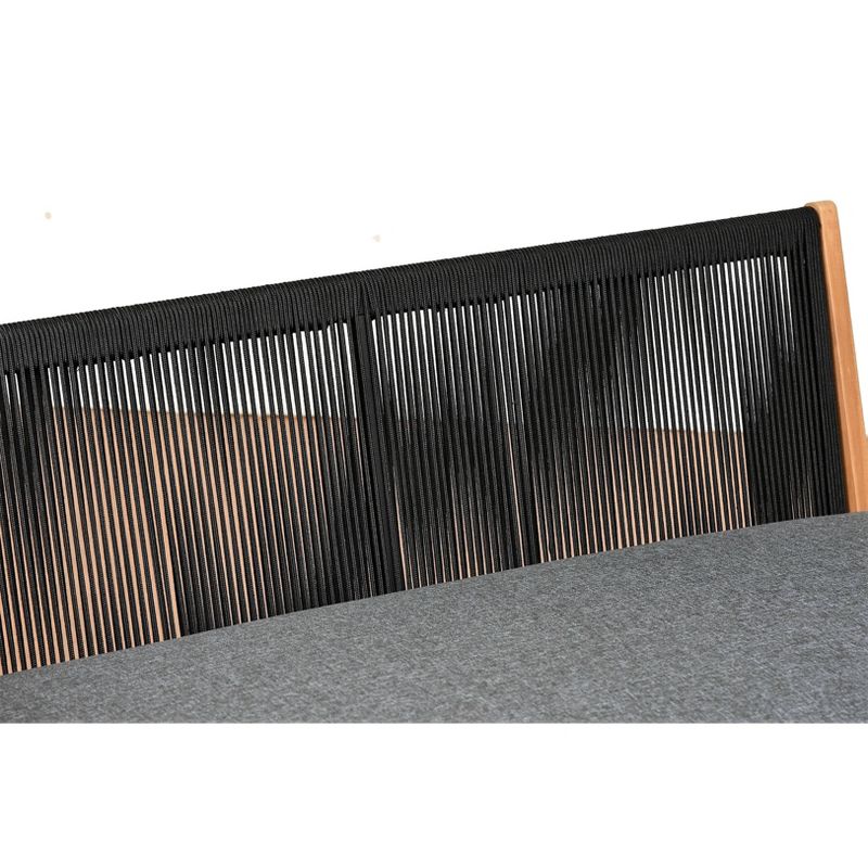 Verona 4pc Patio Conversation Set - Black - Amazonia