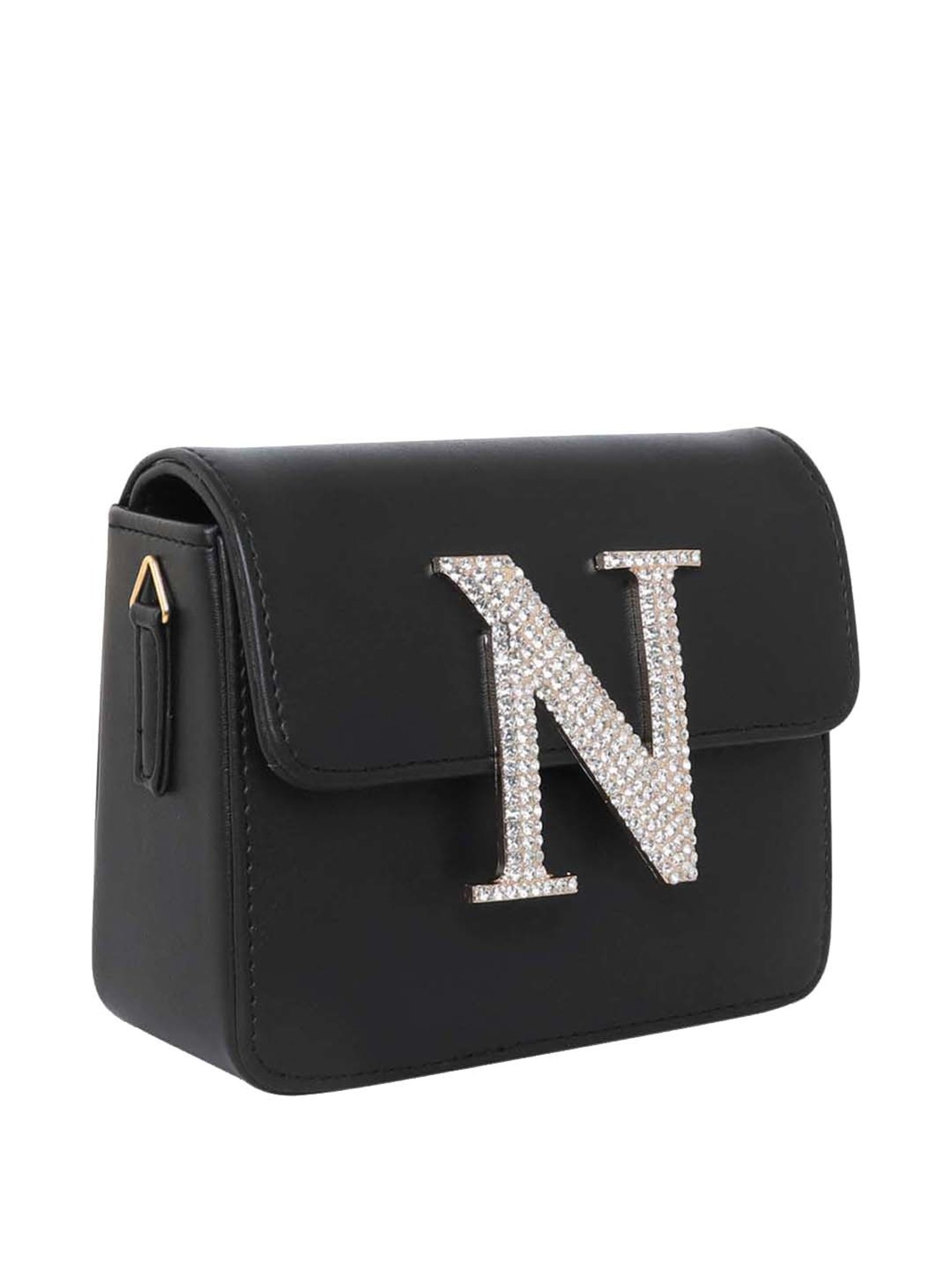 Esbeda Black Embellished Small Sling Handbag