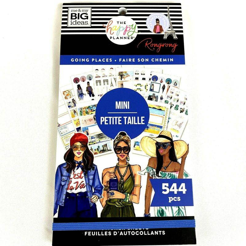 The Happy Planner Rongrong Going Places Mini Sticker Book Pack Of 544 Mambi