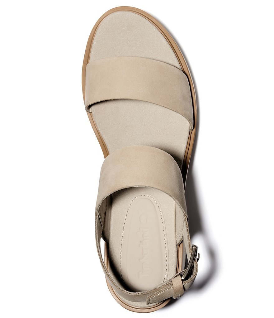 Timberland Violet Marsh Suede Banded Block Heel Sandals