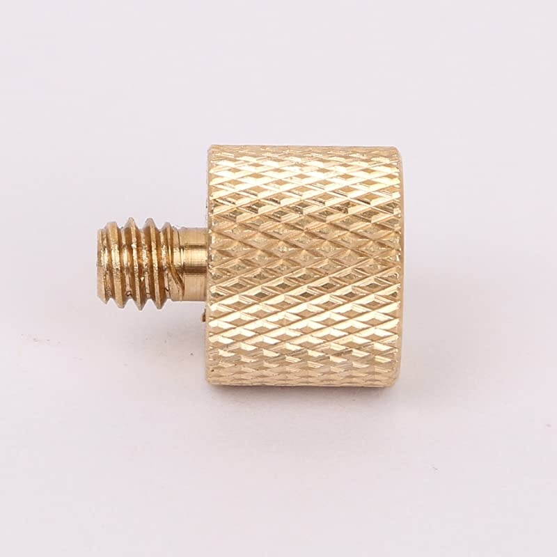 38quot16 Female to 14quot20 Male Tripod Thread Reducer Screw Adapter Brass Precision Made 2 Pack