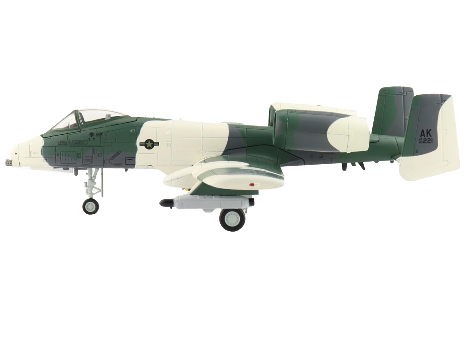 Fairchild Republic A-10 Thunderbolt II "Warthog" Attack Aircraft "75th Fighter Squadron 23rd Fighter Group Bagram AFB Afghanistan" (2011) United States Air Force 1/72 Diecast Model by Militaria Die Cast