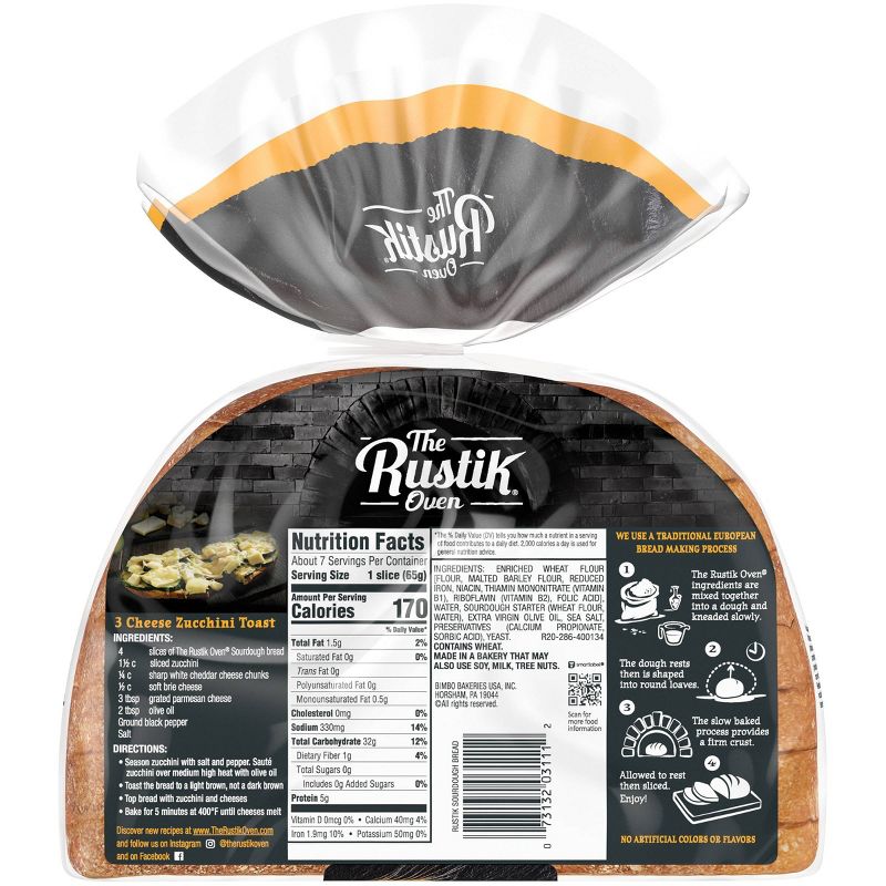 The Rustik Oven Sourdough Bread - 16oz