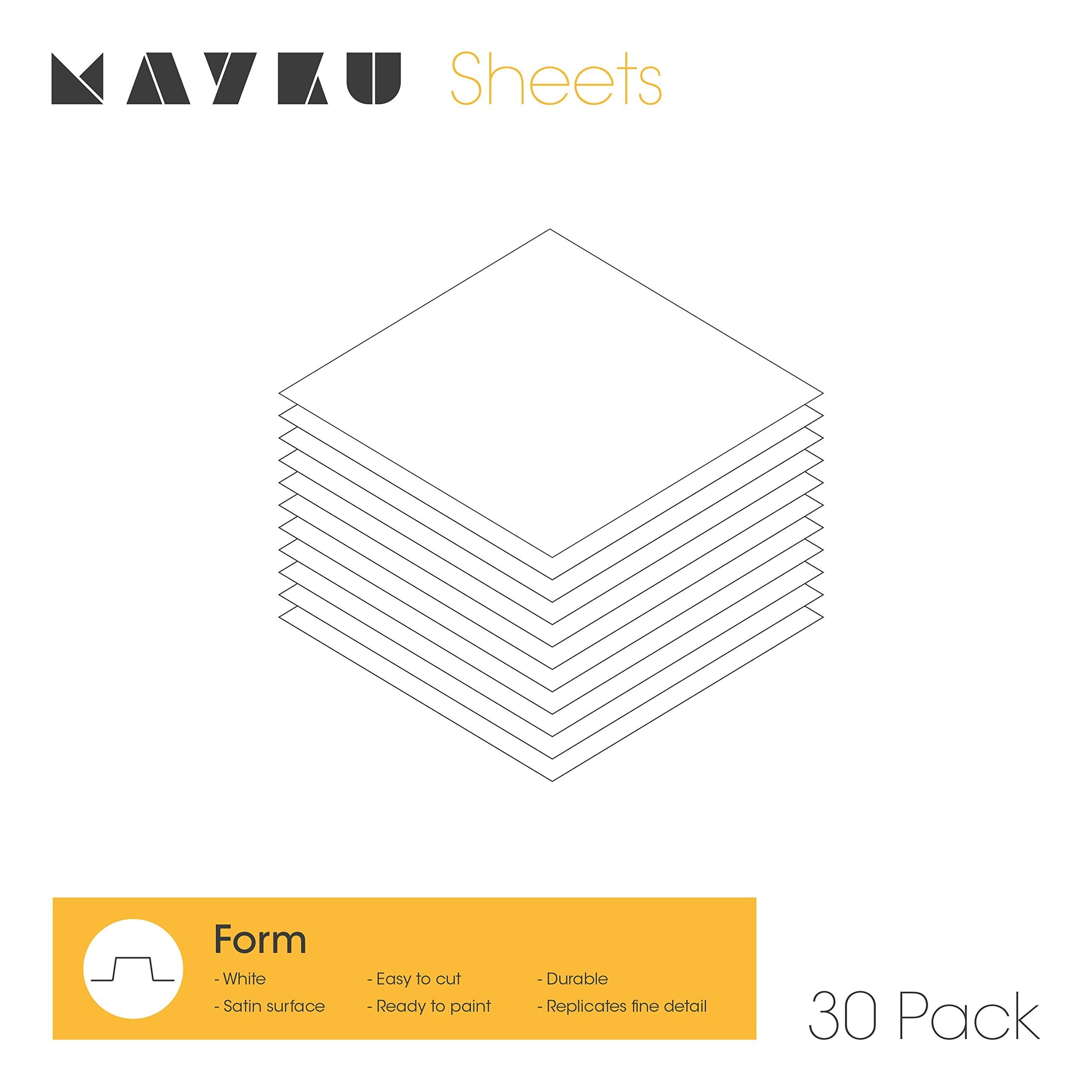 Mayku Form Sheets 30 pack for the Mayku FormBox: a desktop vacuum former that brings your ideas to life.