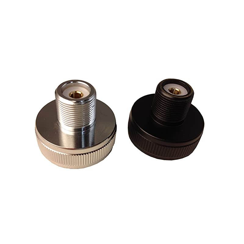 TWNMO to UHF Female SO239 Mobile Antenna Adaptor 2 Packs One is White Adaptor Connector and Another one is Black Color Adaptor Connector