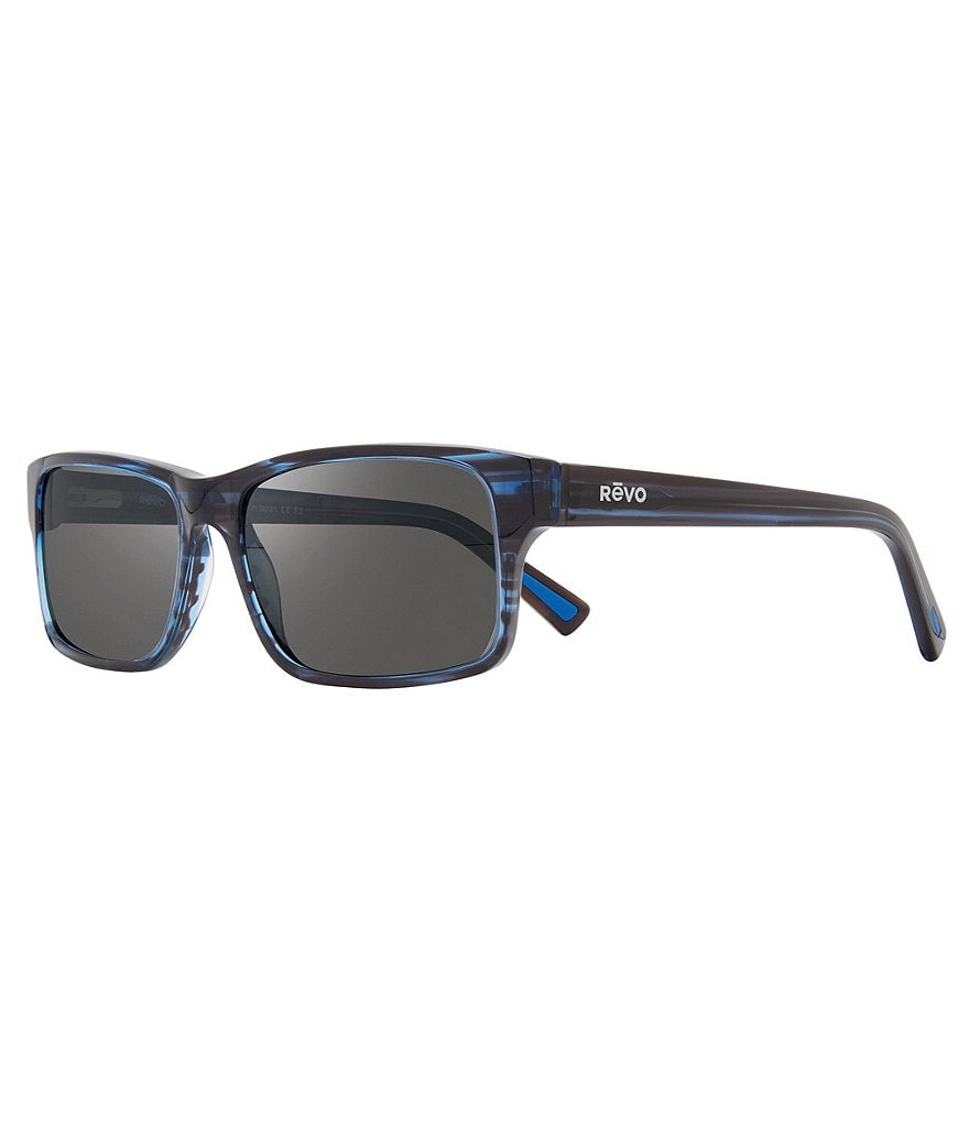 Revo Finley Rectangular Polarized 57mm Sunglasses
