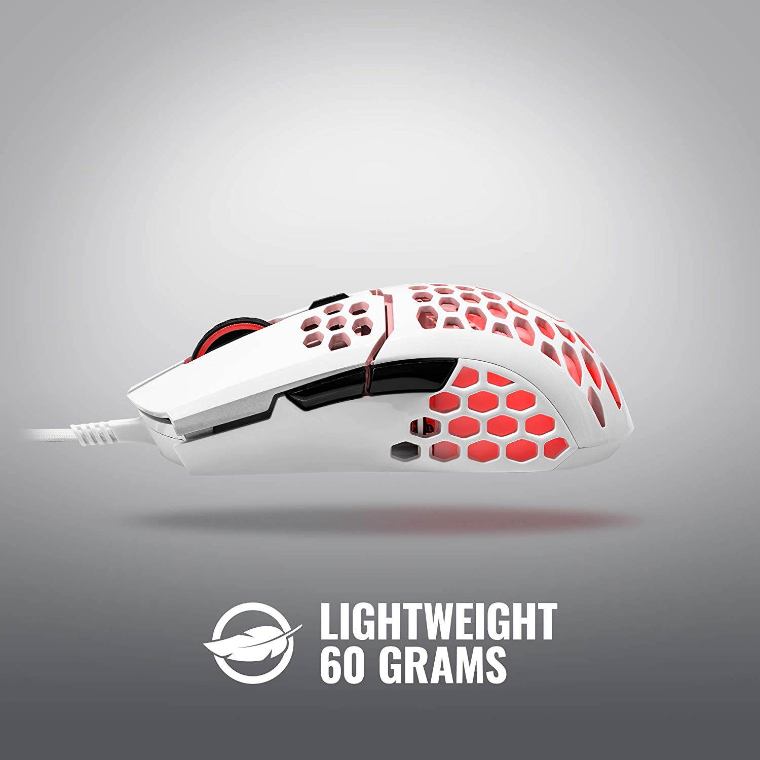 Cooler Master MM710 53G Gaming Mouse with Lightweight Honeycomb Shell with MPA-MP860-OSA-N1 Dual-Sided Gaming Mouse Pad with RGB Illumination