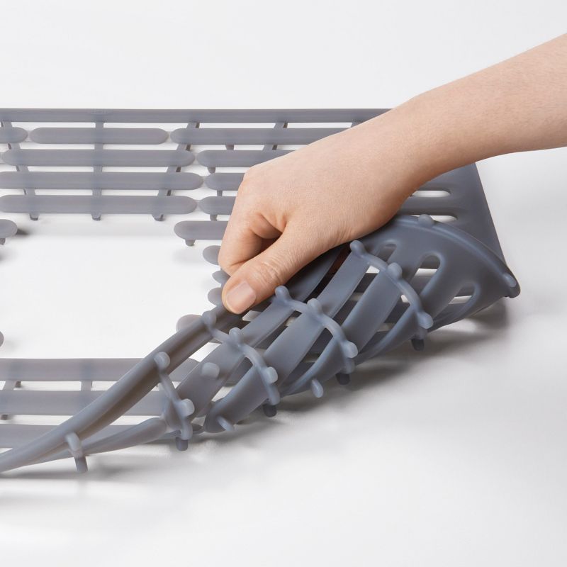 OXO 11.3" x 12.8" Silicone Sink Mat Gray