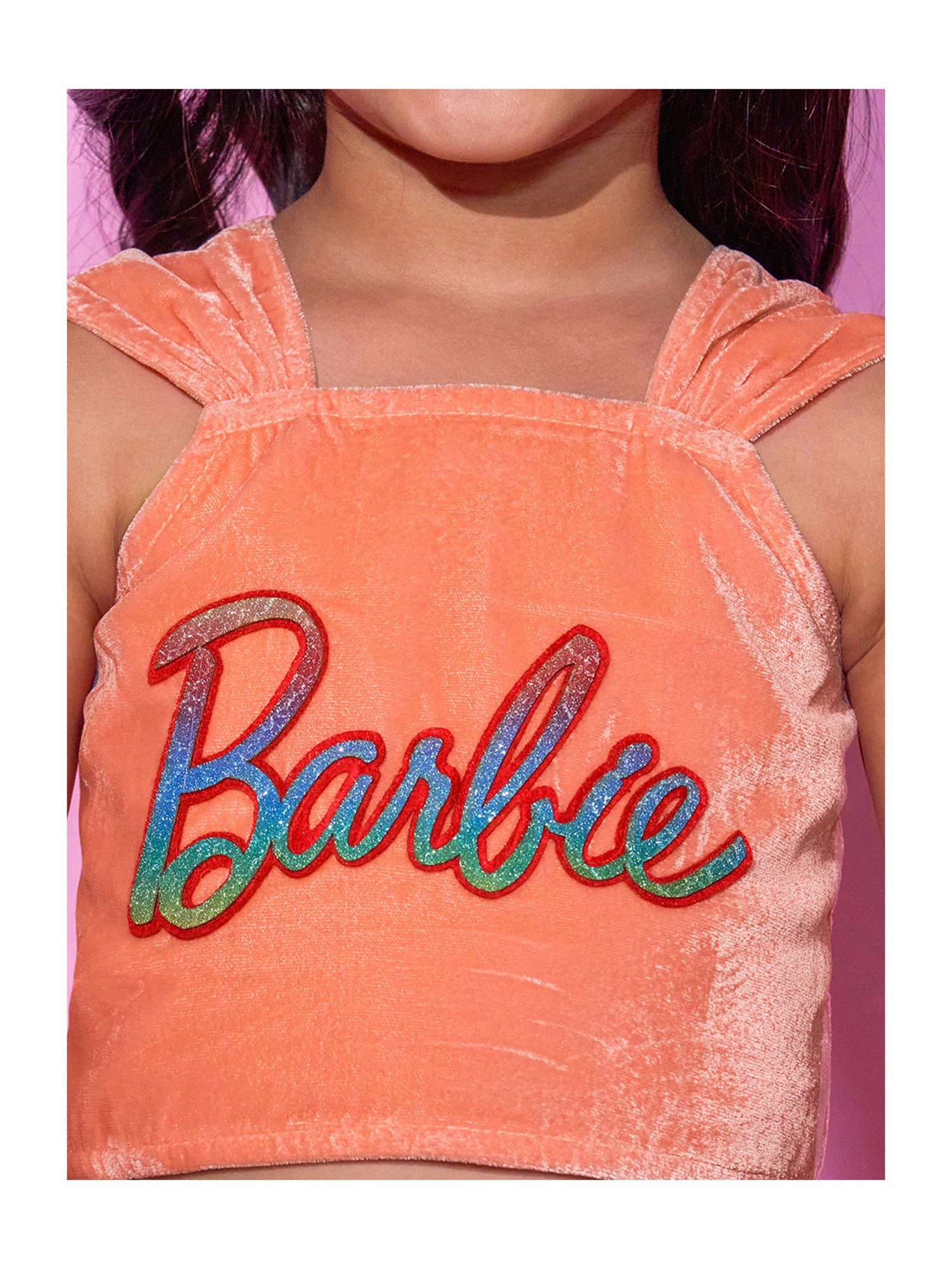 Peppermint Kids Purple & White Floral Print Top with Culottes