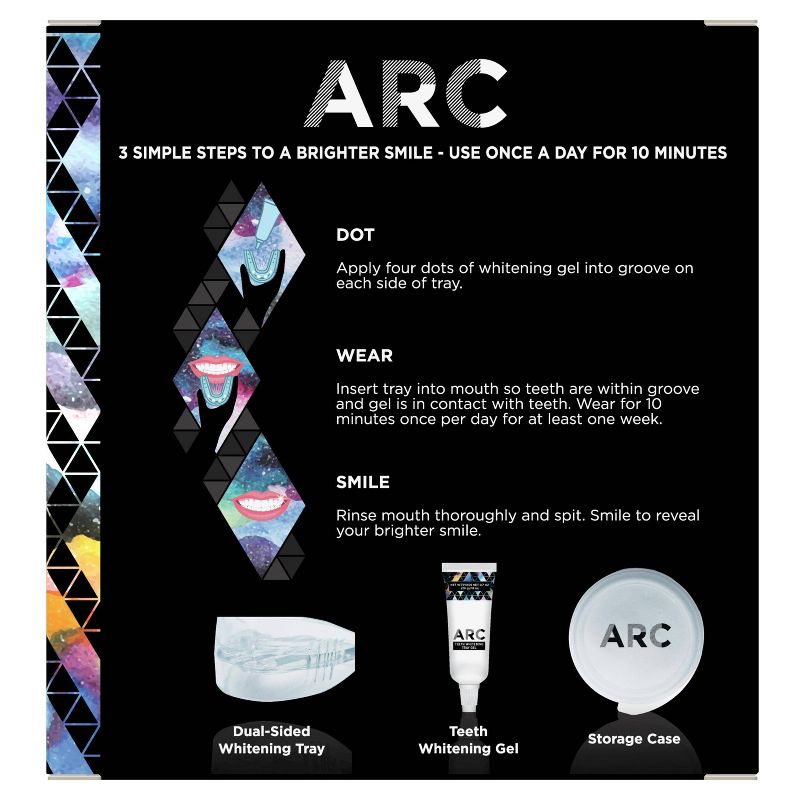 ARC Whitening Kit includes Whitening Tray + Whitening Gel + Storage Case - 0.68oz