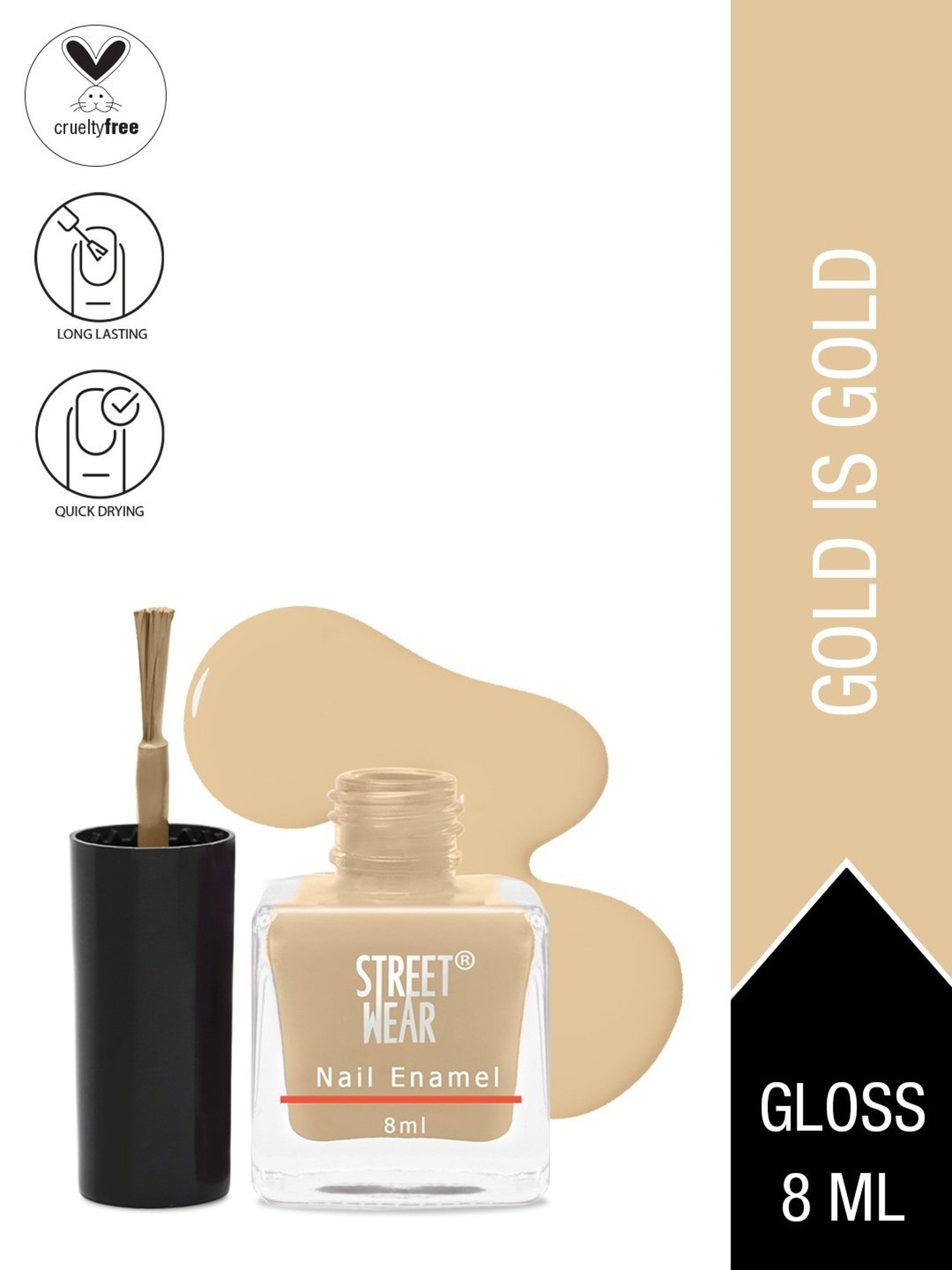 Street Wear Gloss Nail Enamel Gold is Gold - 8 ml