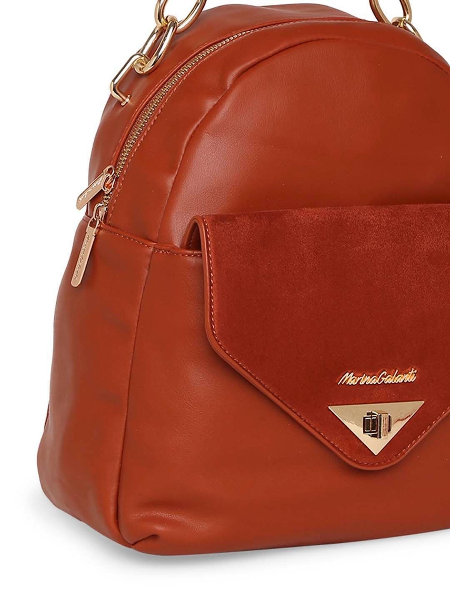 Marina Galanti Orange Medium Backpack