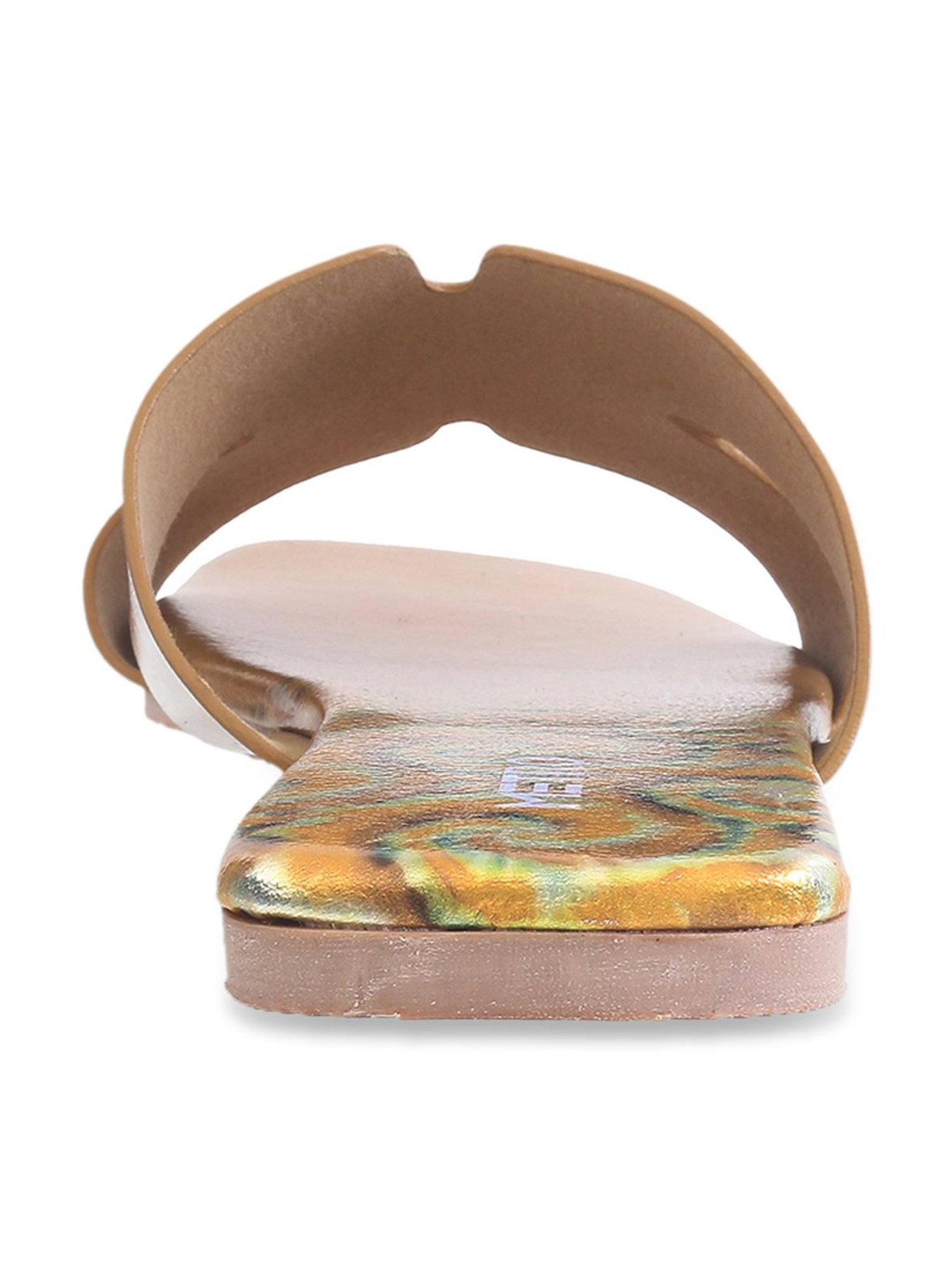 Metro Women's Antique Gold Casual Sandals