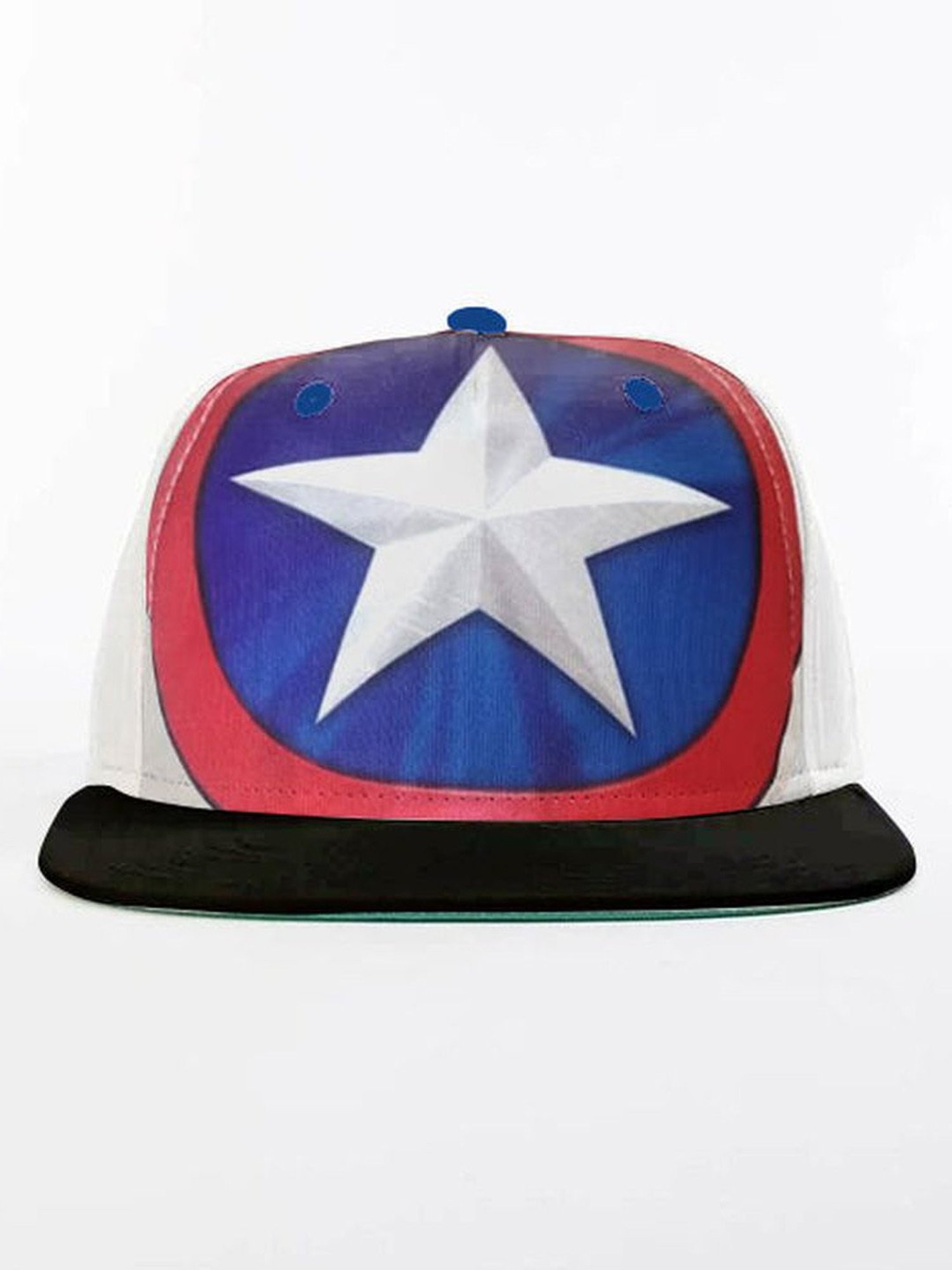 Bonkids Kids Multicolor Cotton Printed Captain America Shield Cap