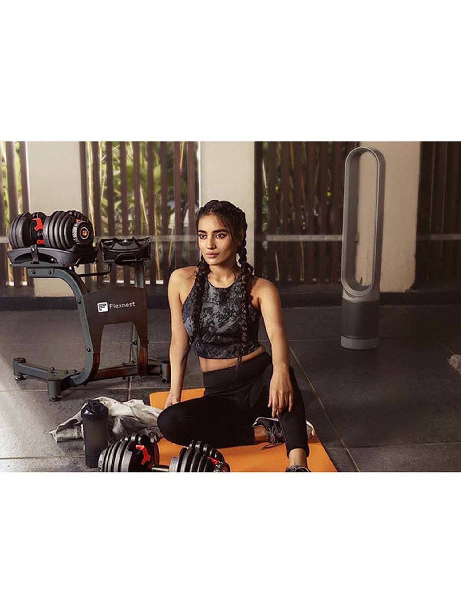 Flexnest Stand For Adjustable Dumbbell For Home Gym Home Workout, Heavy-Duty Compact Weight Stand