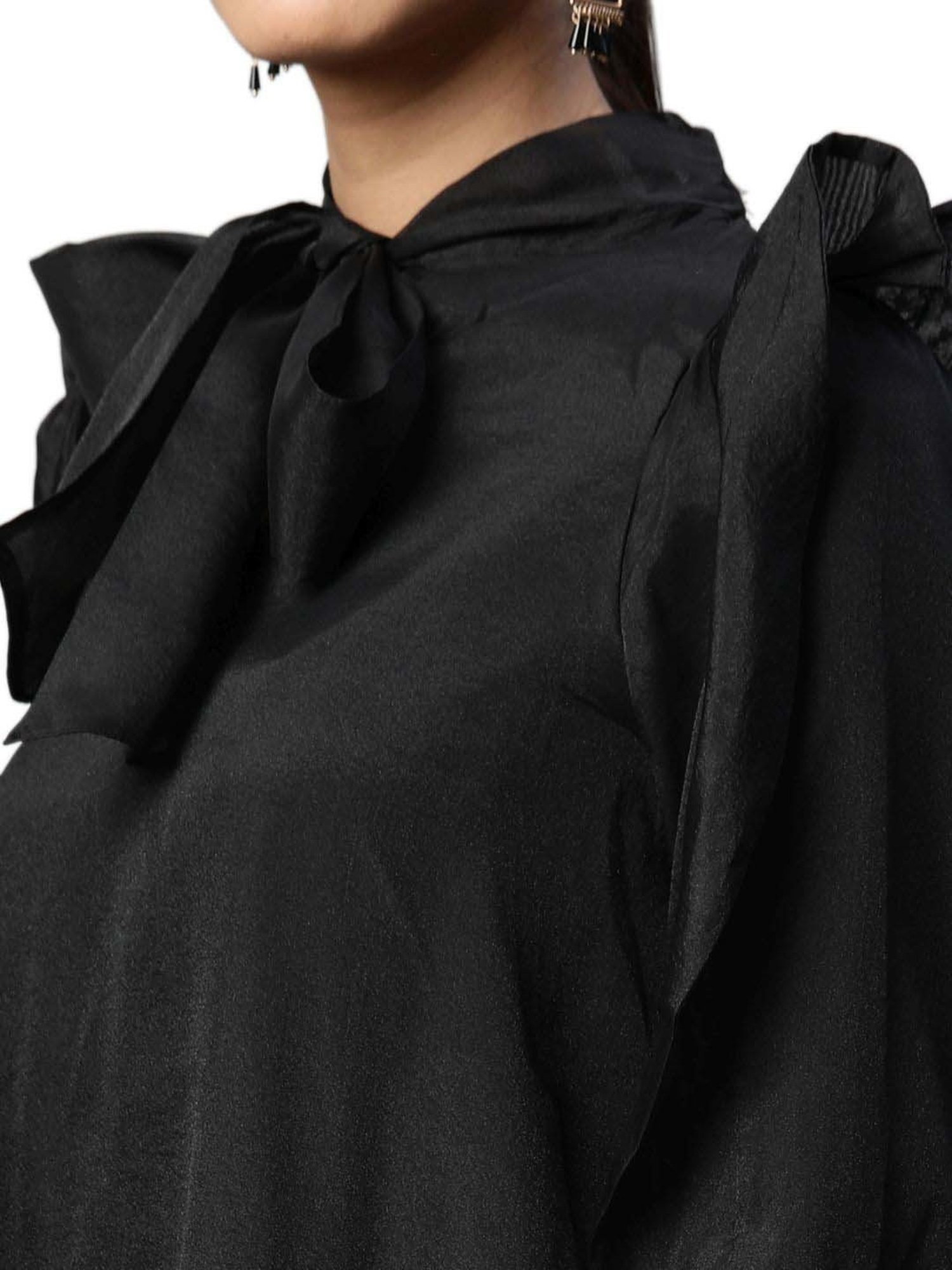 Global Republic Black Full Sleeves Top