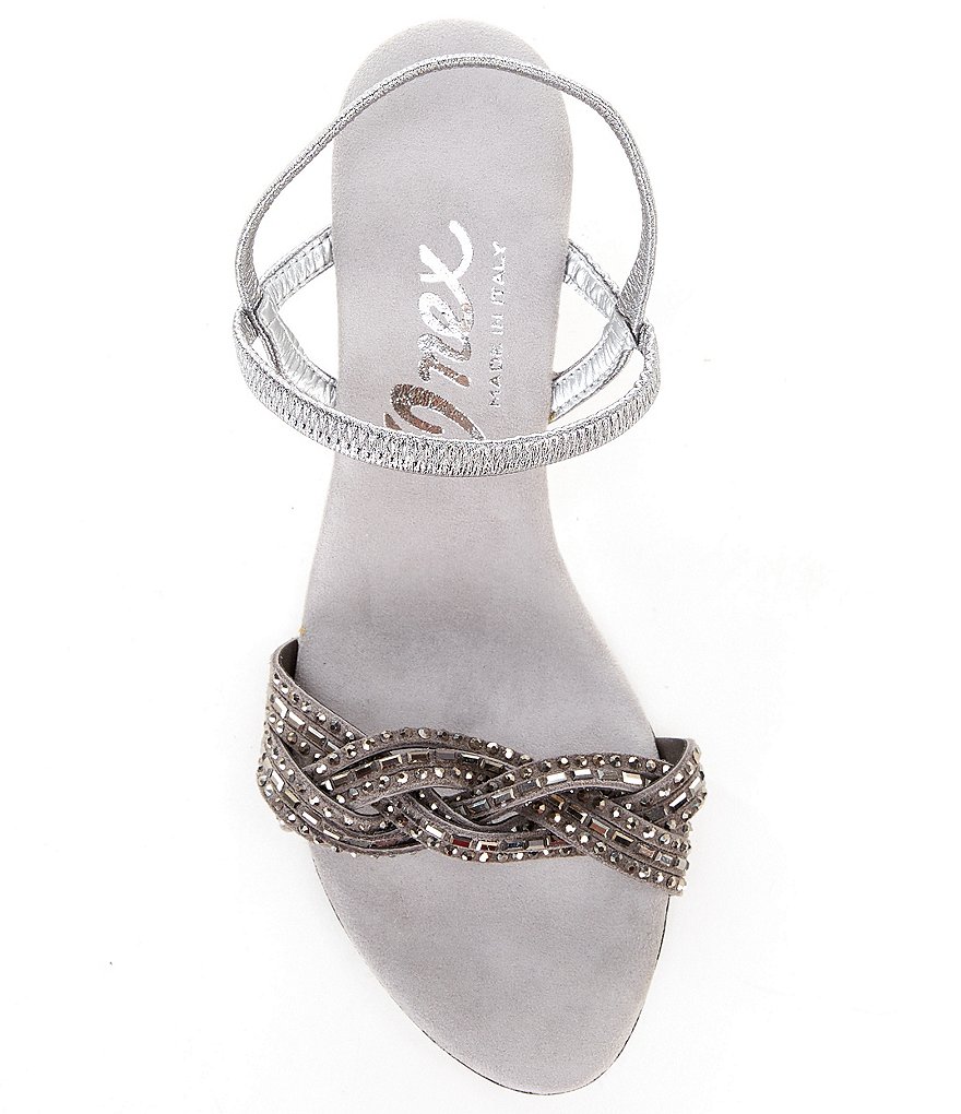 Onex Rhythm Rhinestone Leather Dress Sandals