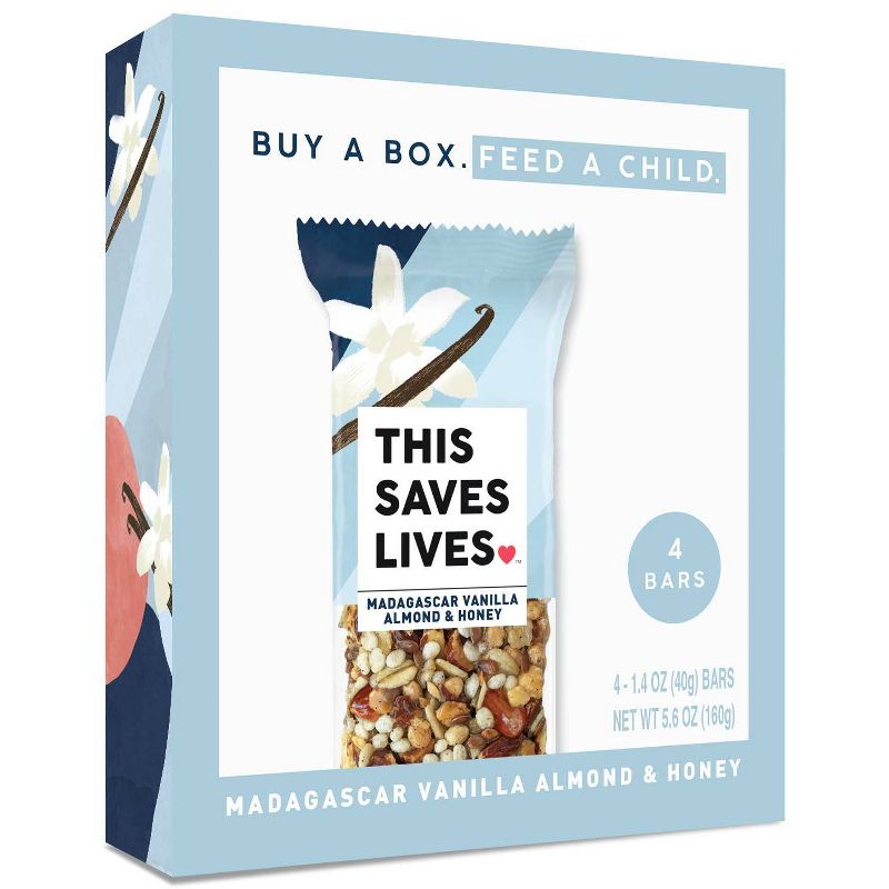 This Saves Lives Madagascar Vanilla Almond  Honey All Granola Bars - 4ct