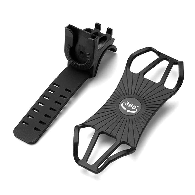 Bike Phone Mount Adult 360&deg; Rotation Separate Installation AntiFall Bicycle Handlebar Cradle Silicone Motorcycle Phone Holder for iPhone x 8 8plus Samsung Galaxy Huawei