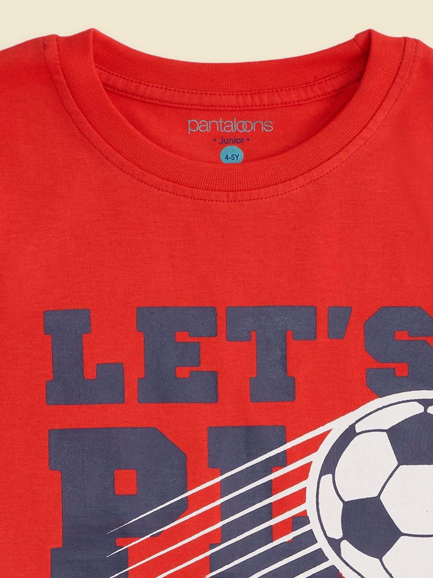 Pantaloons Baby Kids Blue & Red Cotton Printed Full Sleeves T-Shirt