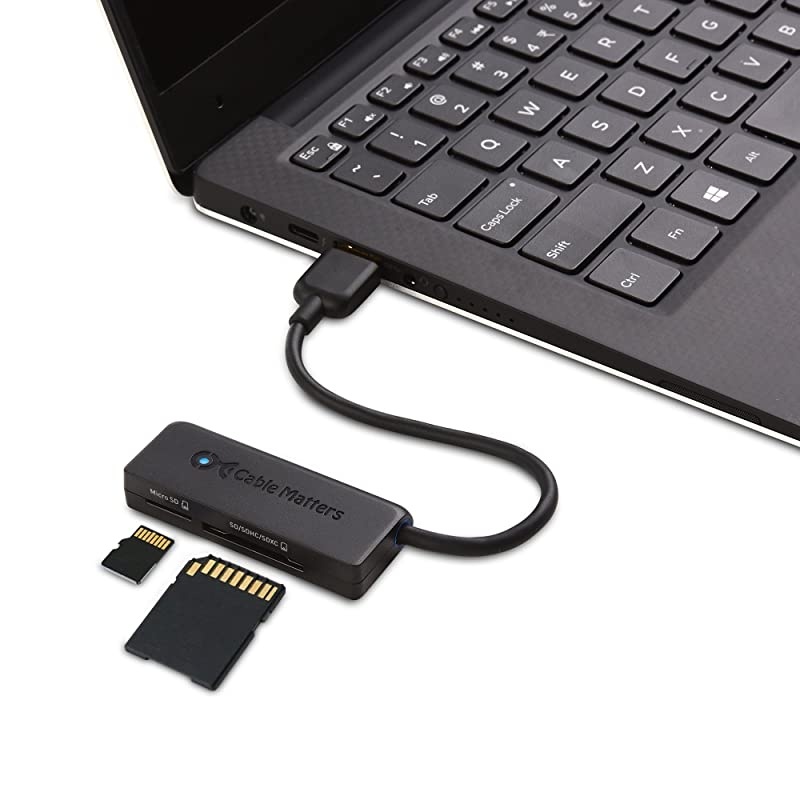 Matters Dual Slots USB Card Reader USB 30 Card Reader USB 3 Card Reader Micro SD Card Reader Memory Card Reader for Micro SD SDHC SDXC Memory Cards
