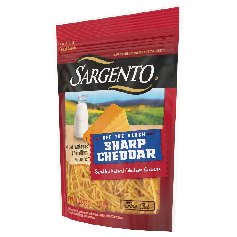 Sargento Natural Sharp Cheddar Shredded Cheese - 8oz