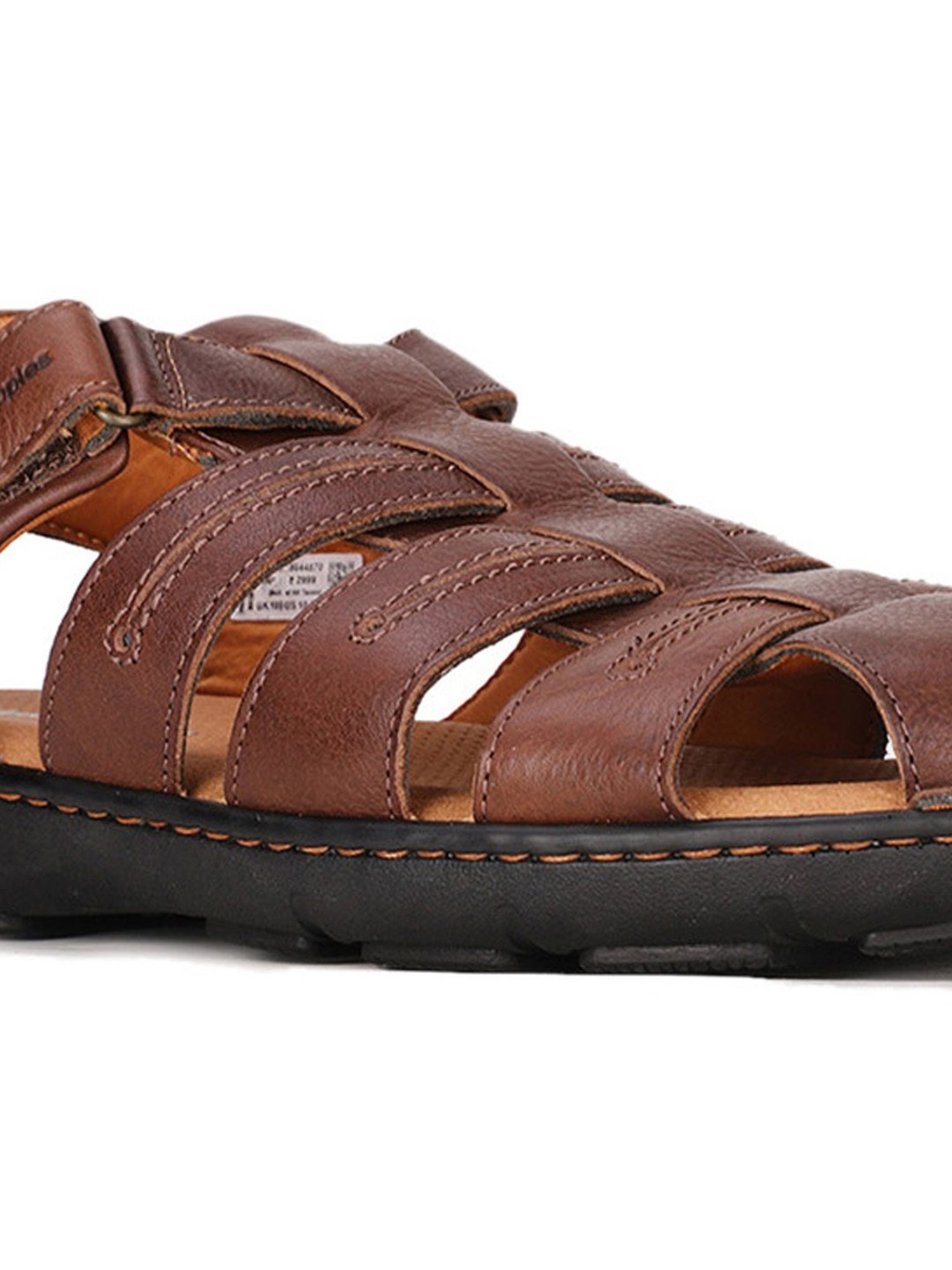 Hush Puppies by Bata Men's Brown Fisherman Sandals