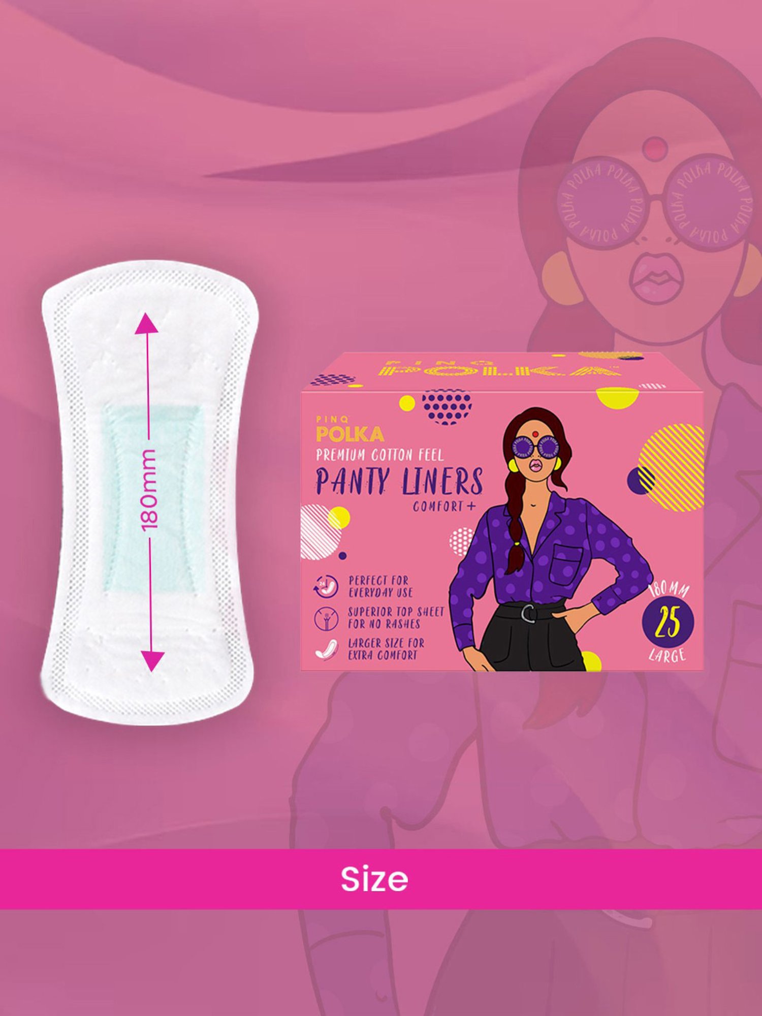 LAIQA Panty Liners (Pack of 3) XS - 60 Panty Liners