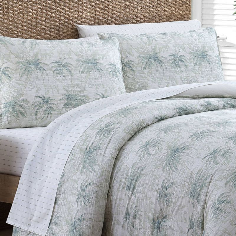 King Distressed Palm Comforter & Sham Set Green - Tommy Bahama