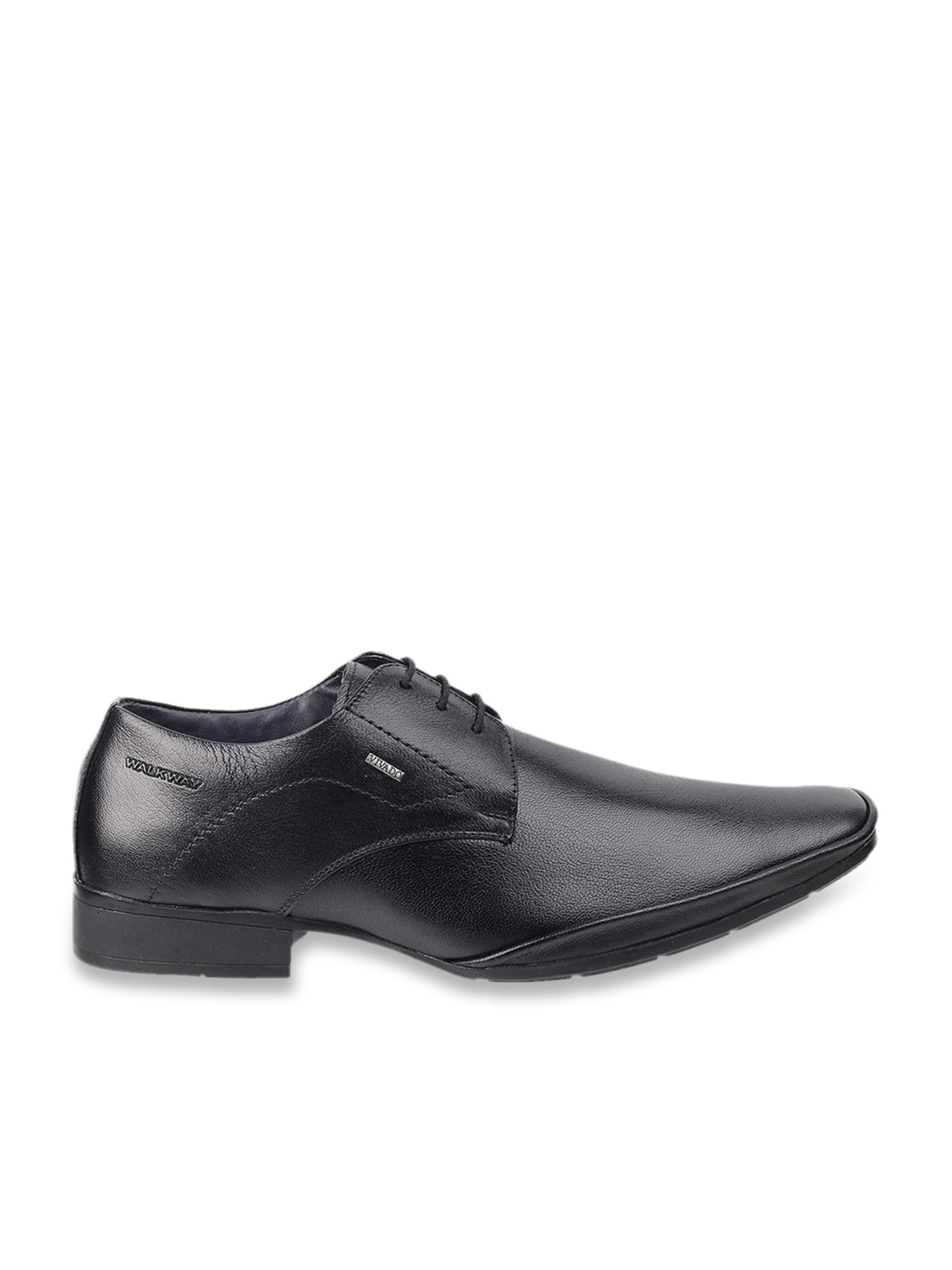 Vivado by Walkway Men's Black Derby Shoes