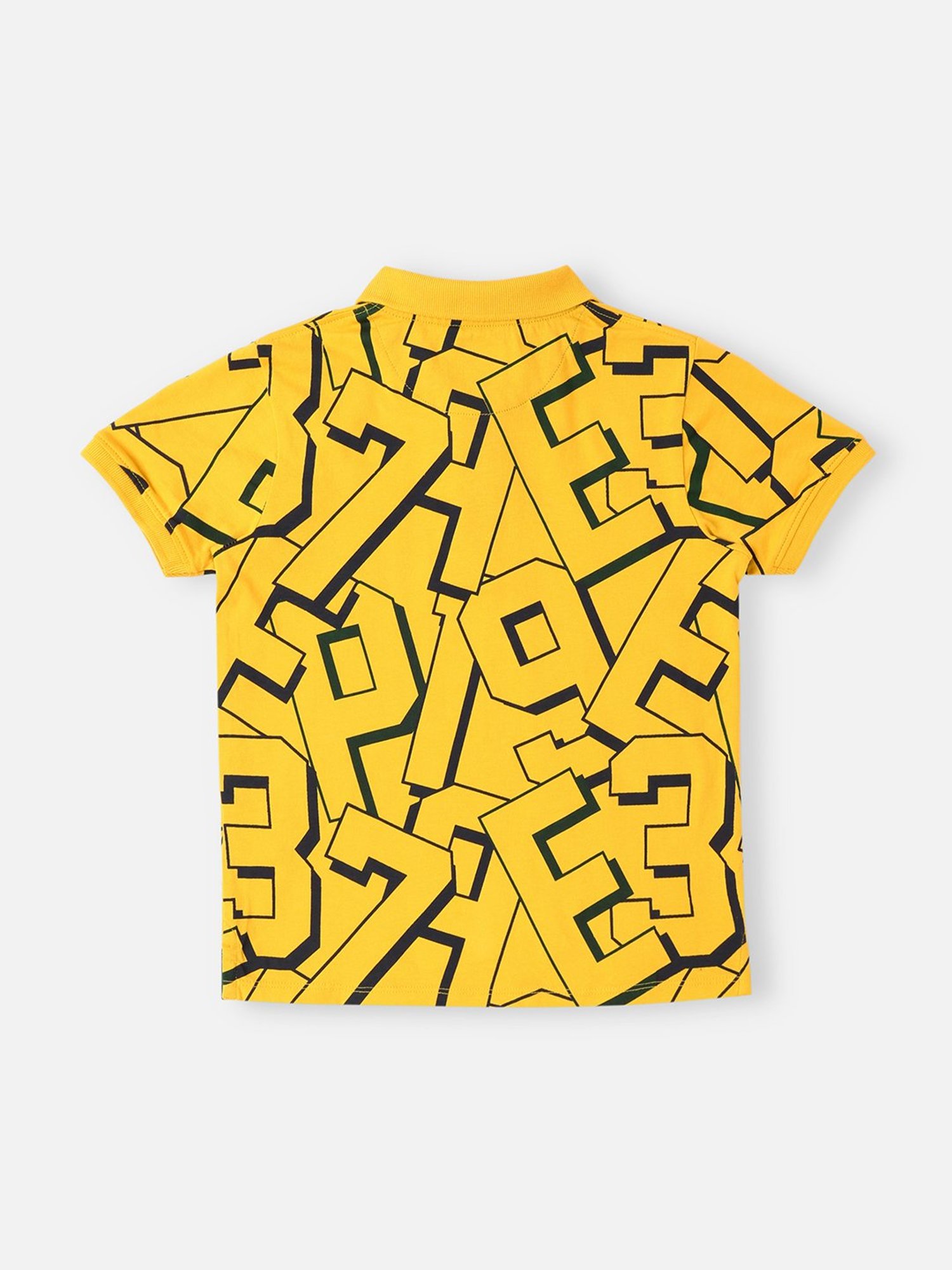 Pepe Jeans Kids Gold Printed Polo T-Shirt