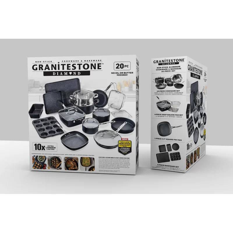 Granitestone Diamond 20pc Cookware/Bakeware Set