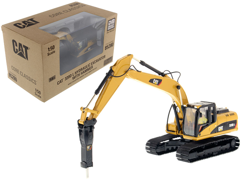 CAT Caterpillar 349F L XE Hydraulic Excavator with Operator "High Line" Series 1/50 Diecast Model by Diecast Masters