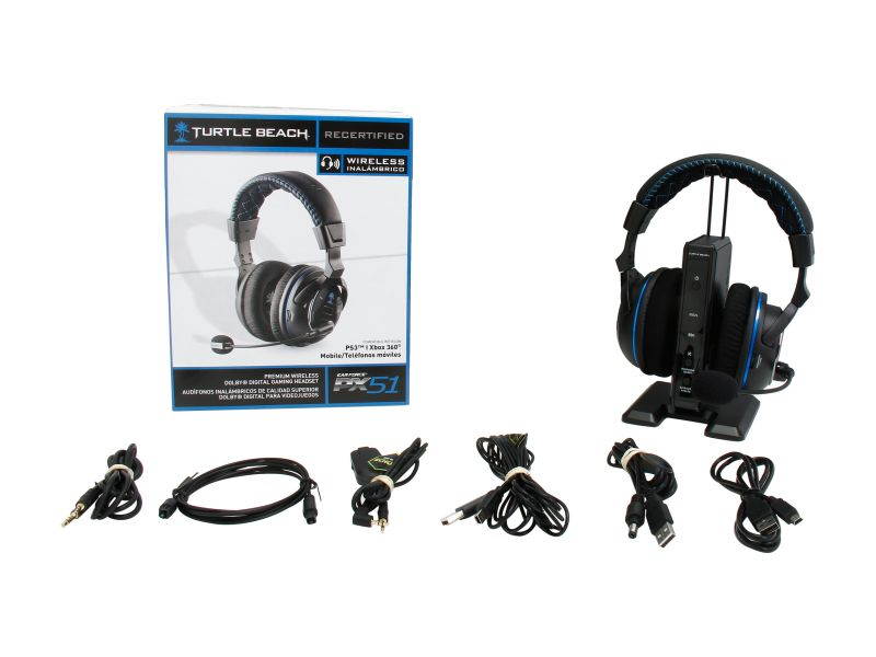 Turtle Beach Ear Force PX51 Wireless Headset for Xbox360, PS3, PS4, Bluetooth